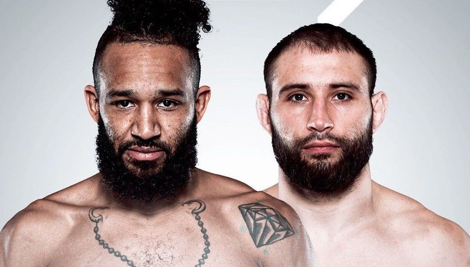 Адамс и Давлатмуродов (слева направо). Источник: Bellator MMA