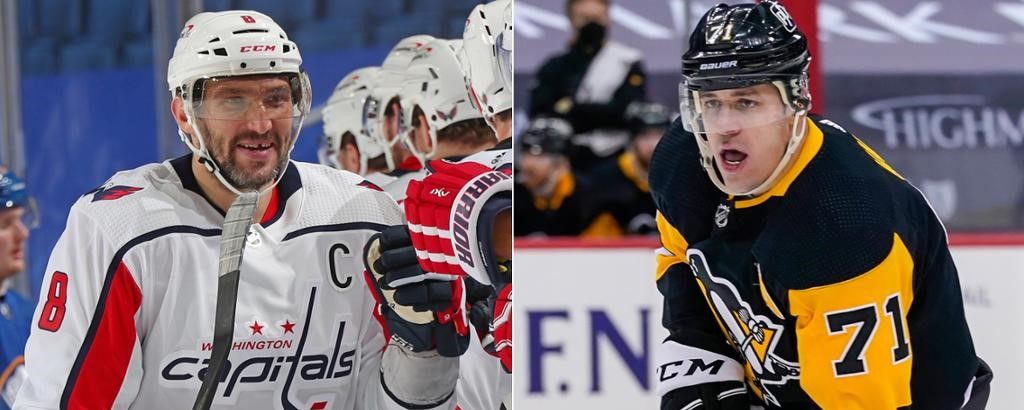 Александр Овечкин и Евгений Малкин (слева направо). Источник: NHL
