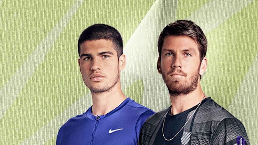 Карлос Алькарас и Кэмерон Норри (слева направо)