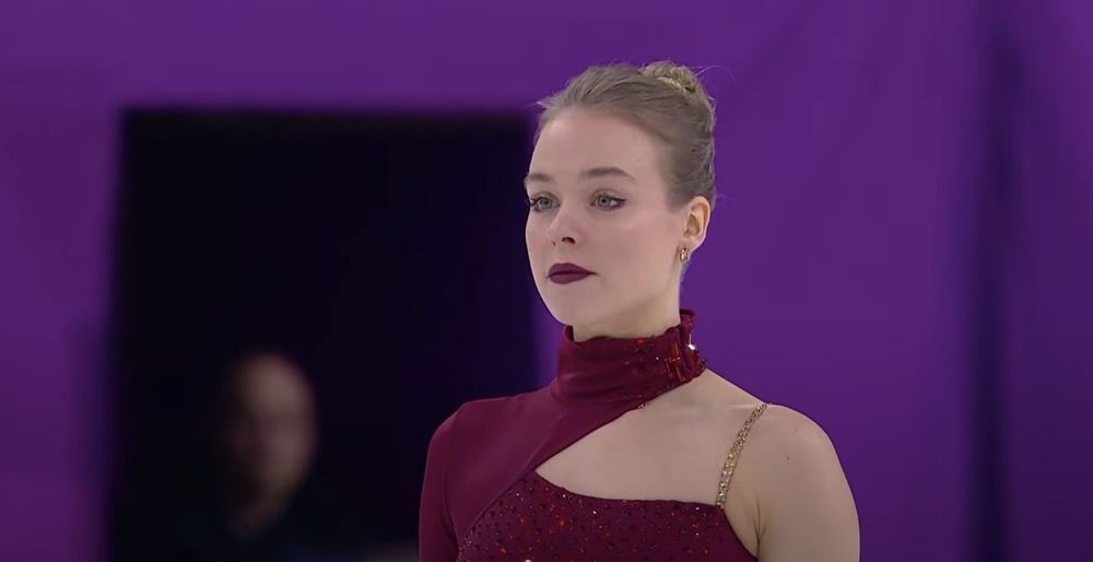 Анастасия Губанова. Источник: прямая трансляция ISU