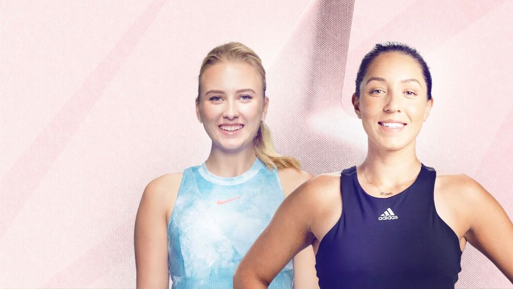 Анастасия Потапова и Джессика Пегула (слева направо)
