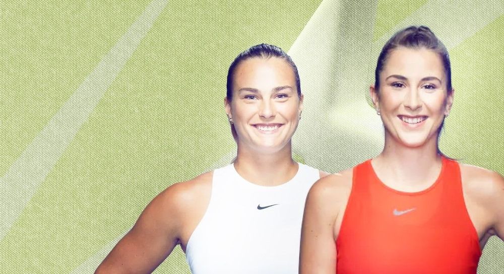 Арина Соболенко и Белинда Бенчич (слева направо)