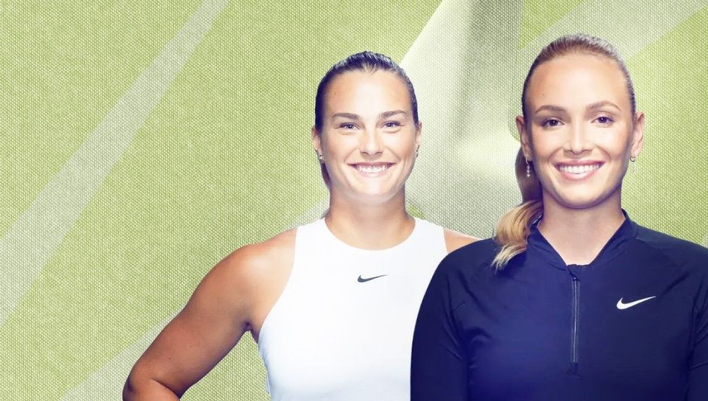 Арина Соболенко и Донна Векич (слева направо)