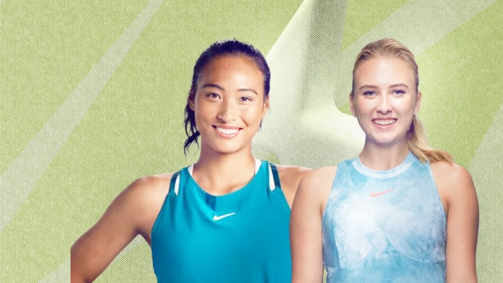 Чжэн Циньвэнь и Анастасия Потапова (слева направо)