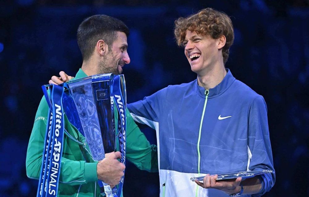 Джокович и Синнер (слева направо). Источник: Corinne Dubreuli / ATP Tour