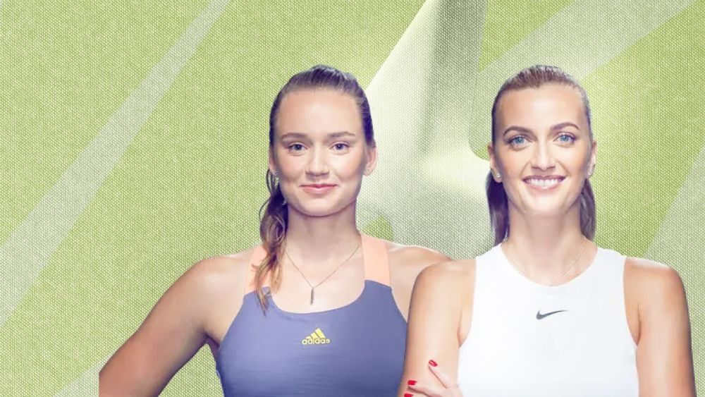 Елена Рыбакина и Петра Квитова (слева направо)