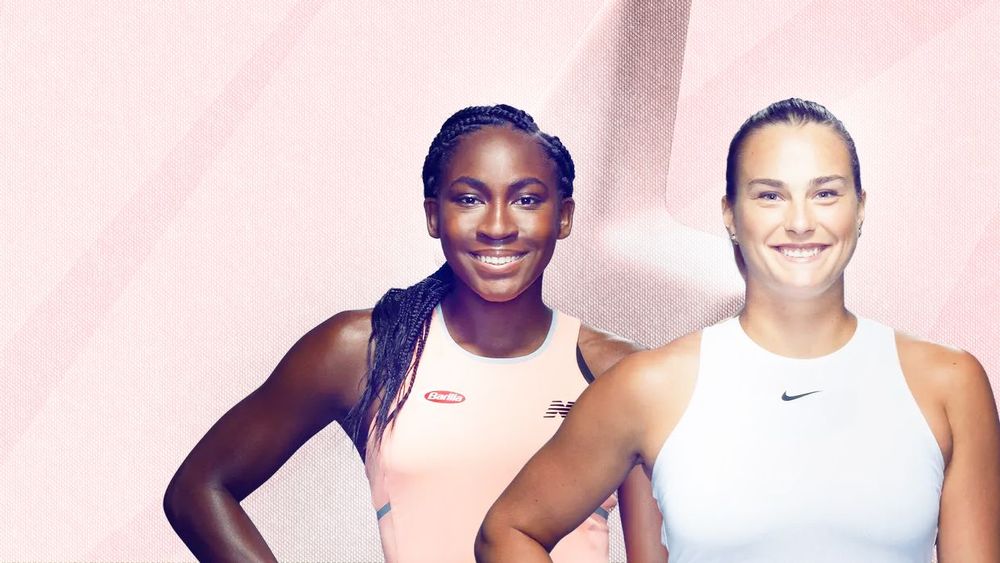 Кори Гауфф и Арина Соболенко (слева направо) 