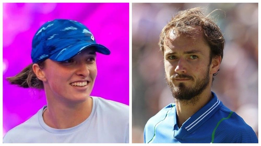 Ига Швентек и Даниил Медведев. Источник: соцсети спортсменов