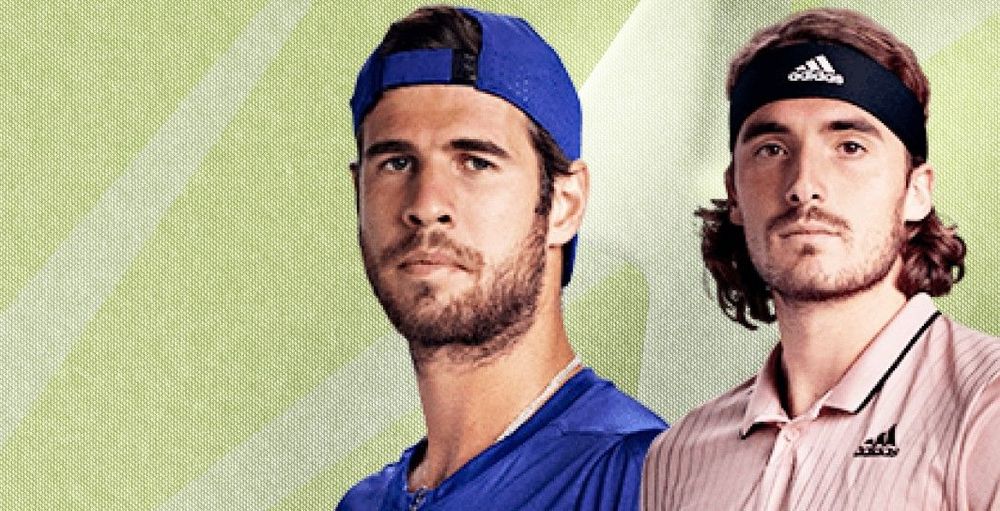 Карен Хачанов и Стефанос Циципас (слева направо)
