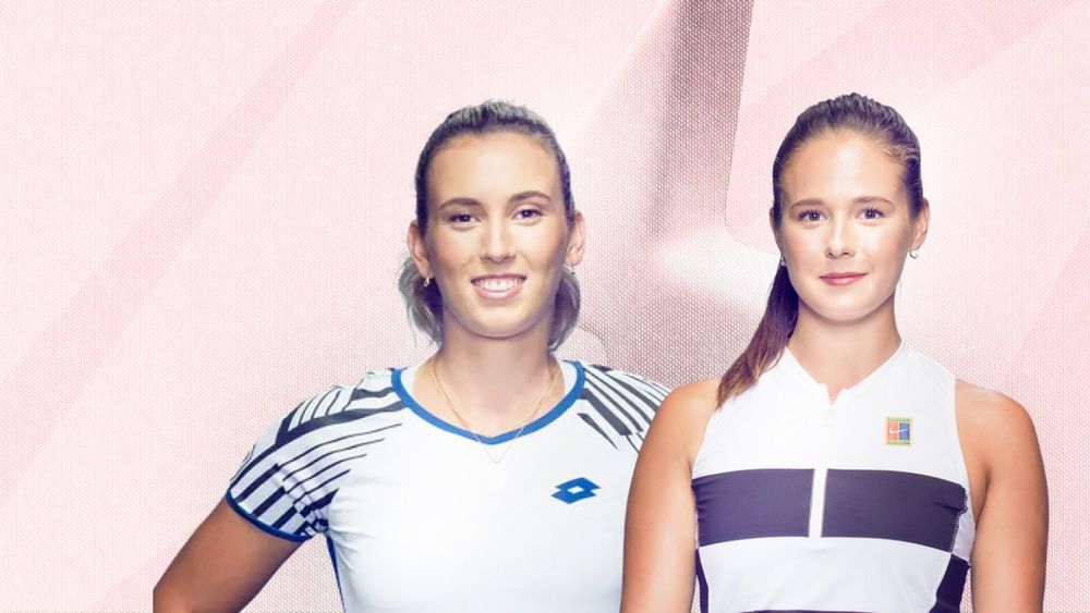 Элизе Мертенс и Дарья Касаткина (слева направо)