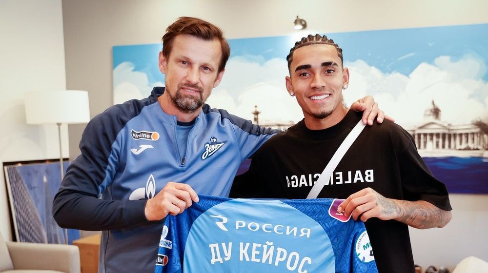 Сергей Семак и Ду Кейрос (слева направо). Источник: ФК «Зенит»