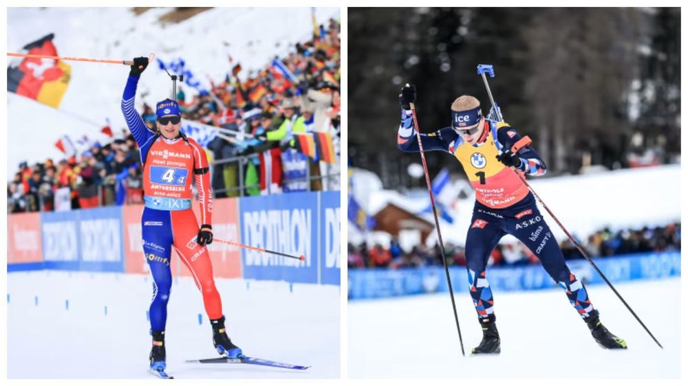 Жюлия Симон и Йоханнес Бе. Источник: IBU