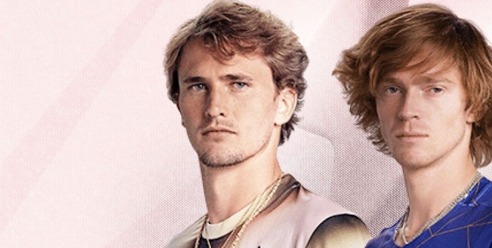 Александр Зверев и Андрей Рублев (слева направо)