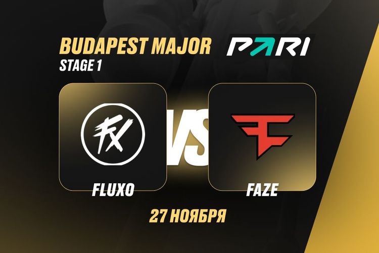 Эксперты PARI считают, что FaZe Clan победит Fluxo и пройдет во второй этап StarLadder Budapest Major по CS 