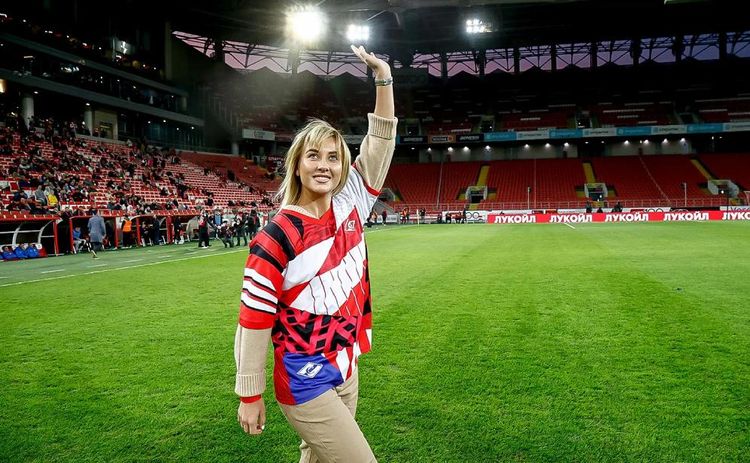 Анастасия Потапова на матче «Спартака»