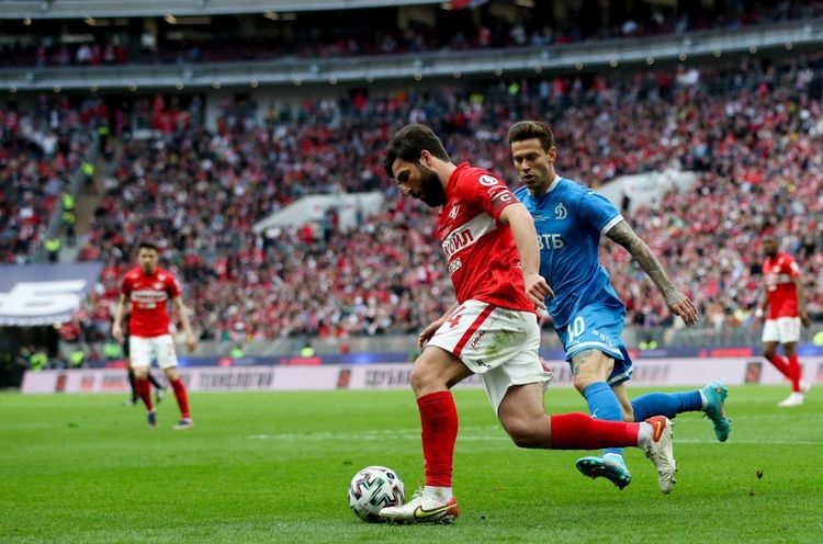 Георгий Джикия и Федор Смолов (слева направо). Источник: РФС